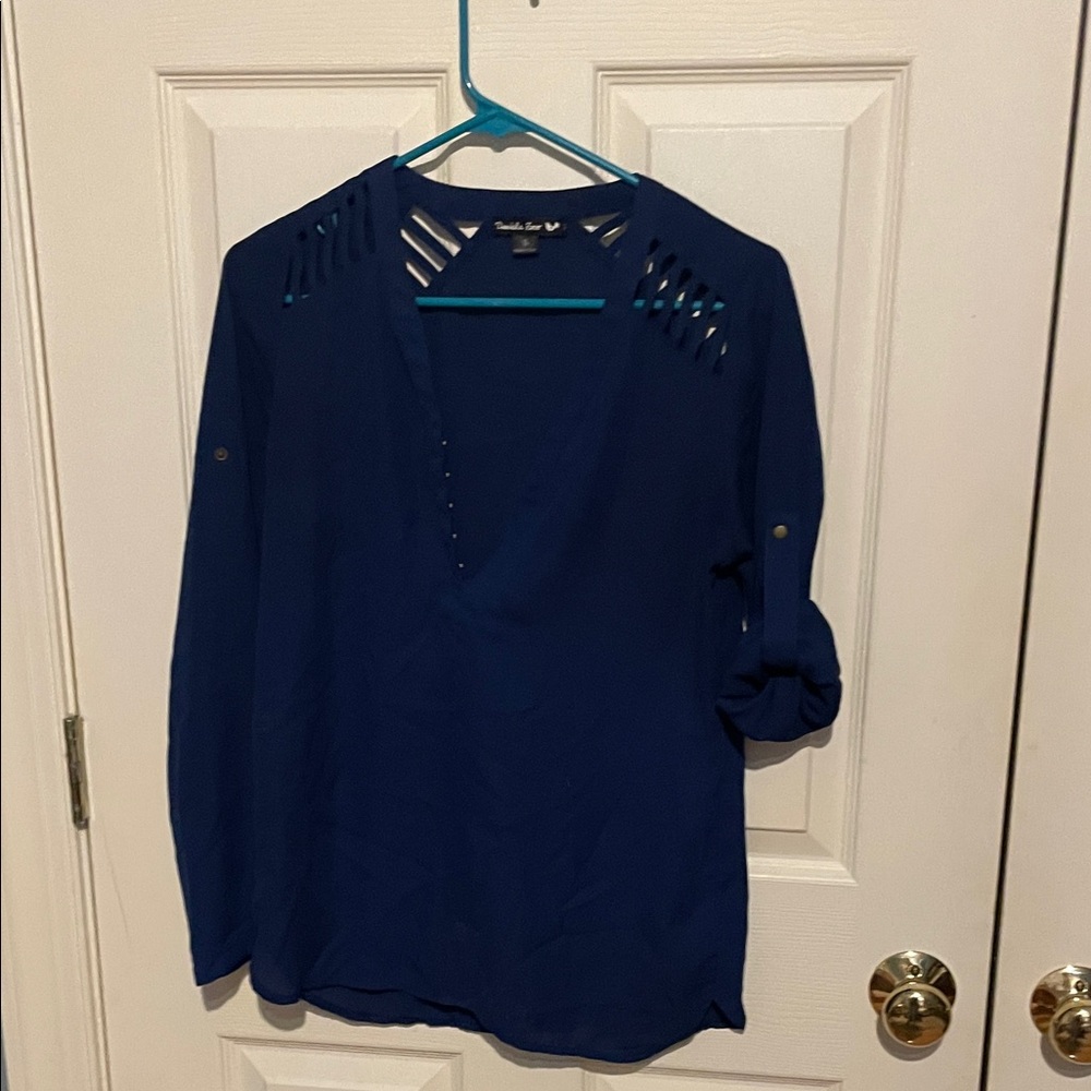 Double Zero Deep Blue Women's Blouse size small